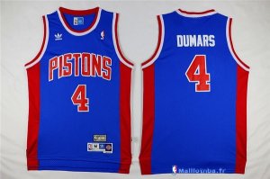 Maillot NBA Pas Cher Detroit Pistons Joe Dumars 4 Retro Bleu