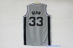 Maillot NBA Pas Cher San Antonio Spurs Boris Diaw 33 Gris