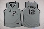 Maillot NBA Pas Cher San Antonio Spurs Junior LaMarcus Aldridge 12 Gris