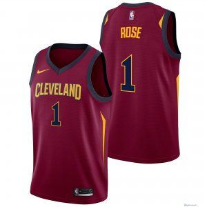 Maillot NBA Pas Cher Cleveland Cavaliers Derrick Rose 1 Rouge Icon 2017/18