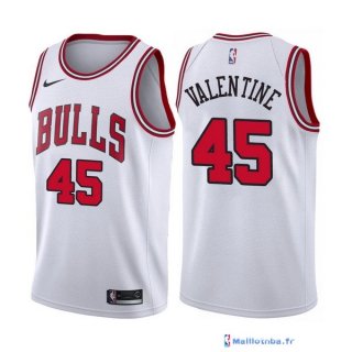 Maillot NBA Pas Cher Chicago Bulls Denzel Valentine 45 Blanc Association 2017/18