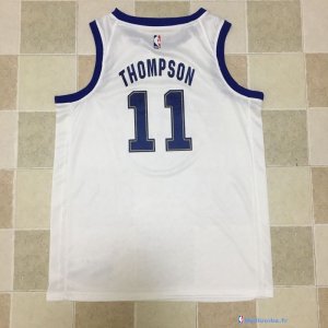 Maillot NBA Pas Cher Golden State Warriors Klay Thompson 11 Nike Retro Blanc 2017/18