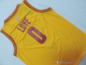 Maillot NBA Pas Cher Cleveland Cavaliers Junior Kevin Love 0 Jaune