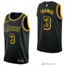 Maillot NBA Pas Cher Los Angeles Lakers Isaiah Thomas 3 Nike Noir Ville 2017/18