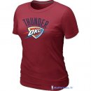 T-Shirt NBA Pas Cher Femme Oklahoma City Thunder Bordeaux