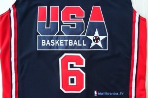 Maillot NBA Pas Cher USA 1992 Ewing 6 Noir