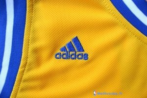 Maillot NBA Pas Cher Golden State Warriors Stephen Curry 30 Retro Jaune