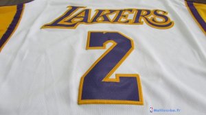 Maillot NBA Pas Cher Los Angeles Lakers Lonzo Ball 2 Blanc Association 2017/18