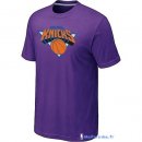 T-Shirt NBA Pas Cher New York Knicks Pourpre