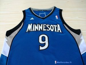 Maillot NBA Pas Cher Minnesota Timberwolves Ricky Rubio 9 Bleu