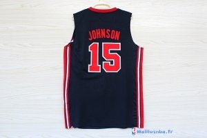 Maillot NBA Pas Cher USA 1992 Johnson 15 Noir