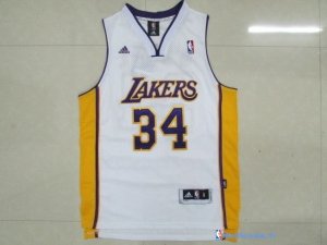 Maillot NBA Pas Cher Los Angeles Lakers Shaquille O'Neal 34 Blanc