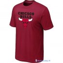 T-Shirt NBA Pas Cher Chicago Bulls Bordeaux 01
