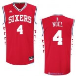 Maillot NBA Pas Cher Philadelphia Sixers Nerlens Noel 4 Rouge