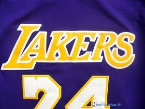 Maillot NBA Pas Cher Los Angeles Lakers Kobe Bryant 24 Pourpre