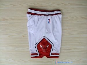 Pantalon NBA Pas Cher Chicago Bulls Adidas Blanc
