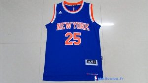 Maillot NBA Pas Cher New York Knicks Derrick Rose 25 Bleu