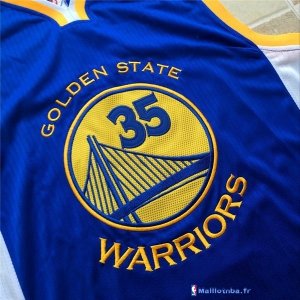 Maillot NBA Pas Cher Golden State Warriors Kevin Durant 35 Bleu Jaune