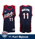 Maillot NBA Pas Cher USA 1996 Karl Malone 11 Noir