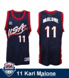 Maillot NBA Pas Cher USA 1996 Karl Malone 11 Noir