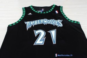 Maillot NBA Pas Cher Minnesota Timberwolves Kevin Garnett 21 Retro Noir