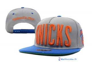 Bonnet NBA New York Knicks 2016 Gris Bleu