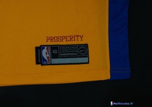 Maillot NBA Pas Cher Golden State Warriors Kevin Durant 35 Jaune Ville 2017/18