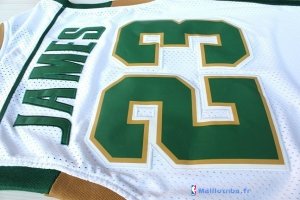 Maillot NCAA Pas Cher Irish LeBron James 23 Blanc