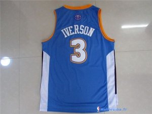 Maillot NBA Pas Cher Denver Nuggets Allen Iverson 3 Bleu