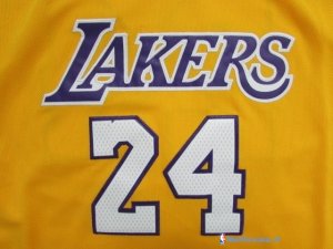 Maillot NBA Pas Cher Los Angeles Lakers Junior Kobe Bryant 24 Jaune