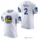 Maillot Manche Courte Golden State Warriors Jordan Bell 2 Blanc 2017/18