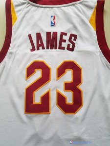 Maillot NBA Pas Cher Cleveland Cavaliers Junior LeBron James 23 Blanc 2017/18