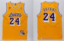 Maillot NBA Pas Cher Los Angeles Lakers Kobe Bryant 24 Retro Jaune