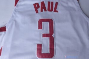 Maillot NBA Pas Cher Houston Rockets Chris Paul 3 Blanc Association 2017/18