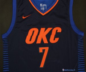 Maillot NBA Pas Cher Oklahoma City Thunder Carmelo Anthony 7 Marine Statement 2017/18