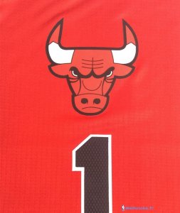Maillot NBA Pas Cher Noël Chicago Bulls Rose 1 Rouge 01