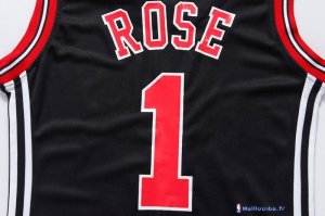 Maillot NBA Pas Cher Chicago Bulls Femme Derrick Rose 1 Noir