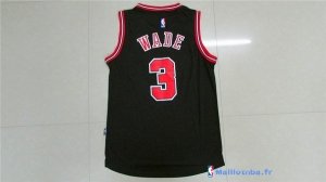 Maillot NBA Pas Cher Chicago Bulls Dwyane Wade 3 2016 Noir