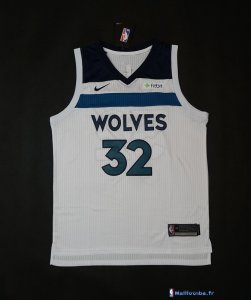 Maillot NBA Pas Cher Minnesota Timberwolves Karl Anthony Towns 32 Blanc 2017/18