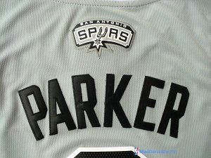 Maillot NBA Pas Cher San Antonio Spurs Tony Parker 9 Gris