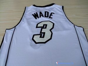 Maillot NBA Pas Cher Noël Miami Heat Wade 3 Blanc