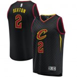 Cleveland Cavaliers Collin Sexton Fanatics Branded Black Fast Break Alternate Jersey