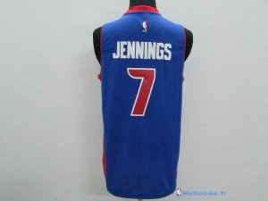 Maillot NBA Pas Cher Detroit Pistons Brandon Jennings 7 Bleu