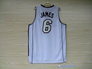 Maillot NBA Pas Cher Miami Heat LeBron James 6 Blanc