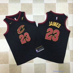 Maillot NBA Pas Cher Cleveland Cavaliers Junior LeBron James 23 Noir 2017/18