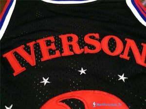 Maillot NBA Pas Cher Philadelphia Sixers Allen Iverson 3 6 Retro Noir