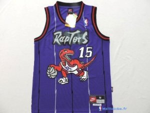 Maillot NBA Pas Cher Toronto Raptors Junior Anthony Bennett 15 Retro Pourpre