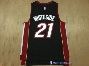 Maillot NBA Pas Cher Miami Heat Jamaal Magloire 12 Noir Rouge