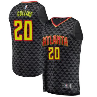 Atlanta Hawks John Collins Fanatics Branded Black Fast Break Replica Jersey - Icon Edition