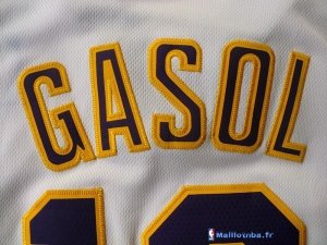 Maillot NBA Pas Cher Los Angeles Lakers Pau Gasol 16 Blanc